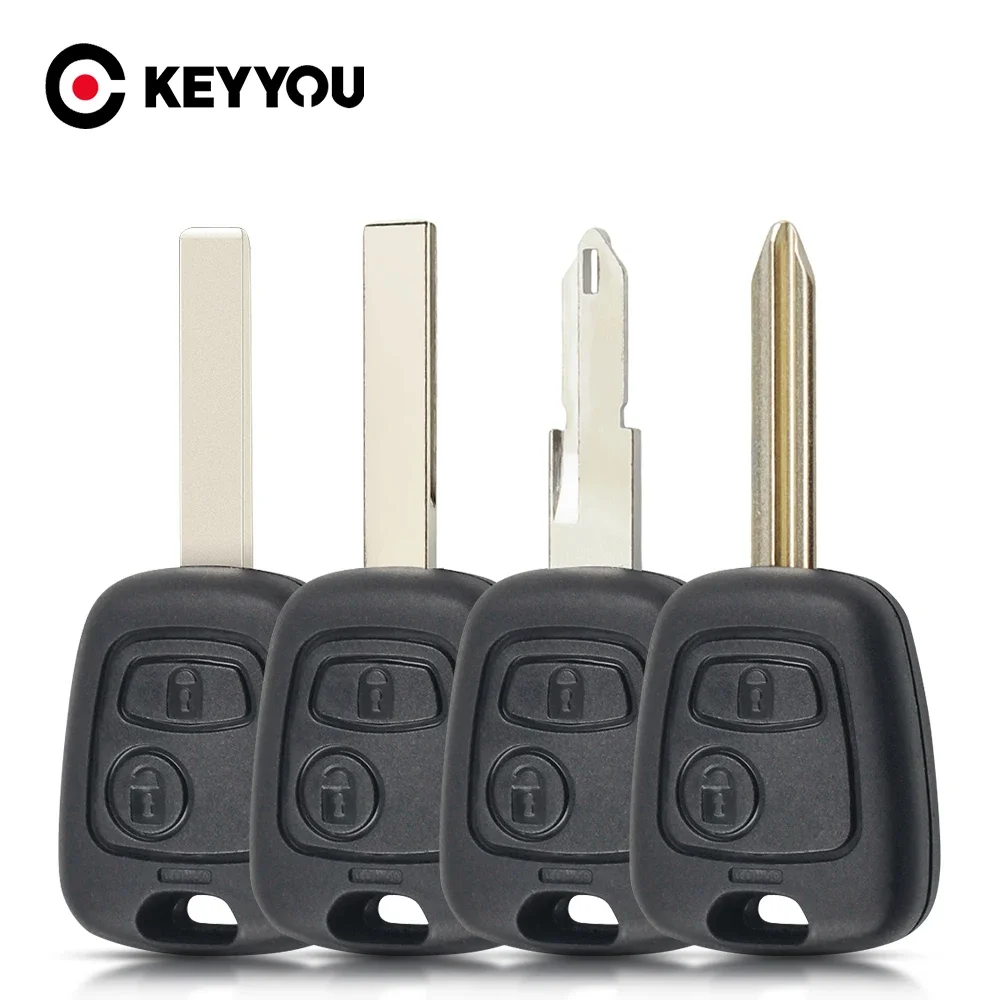 KEYYOU корпус дистанционного автомобильного ключа для Peugeot 206 306 ...