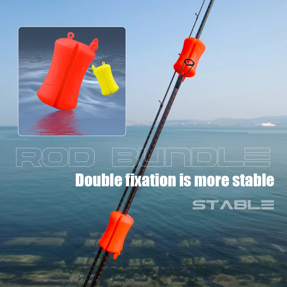 1Pc Portable Fishing Rod Fixed Ball Soft Easy To Clean Reusable Wear  Resistant Durable Fishing Pole Clip For Fishing Boat Tool
