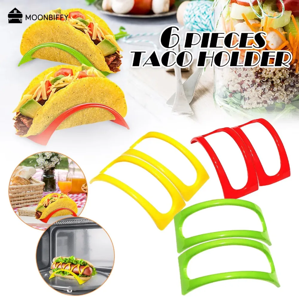 Taco Rack 6pcs Plastic Durable Mexican Pancake Holder