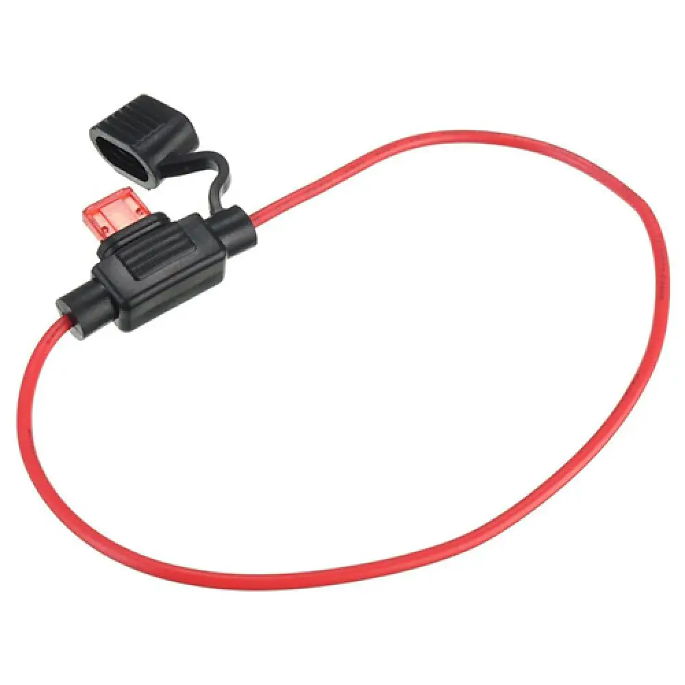 Car Auto 10A 15A 20A 30A Medium Size Waterproof Standard Blade Type Fuse Holder Damp Proof Medium Size Fuse Holder