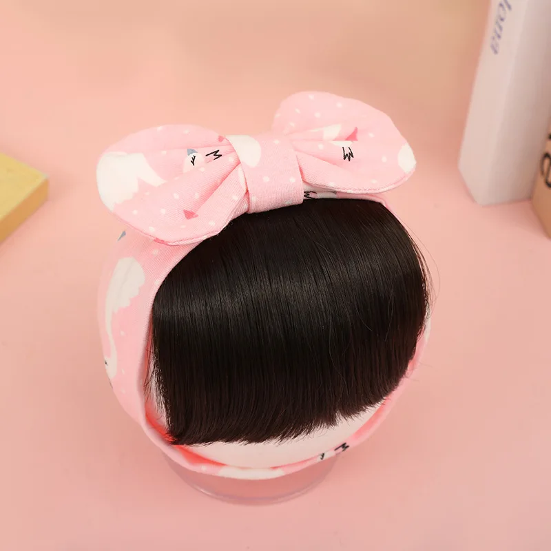 Newborn Baby Headwear Fashion Bowknot Headband Baby Girl Newborn Princess Wig Headband Infant Hairband Kids Accessories baby essential  Baby Accessories