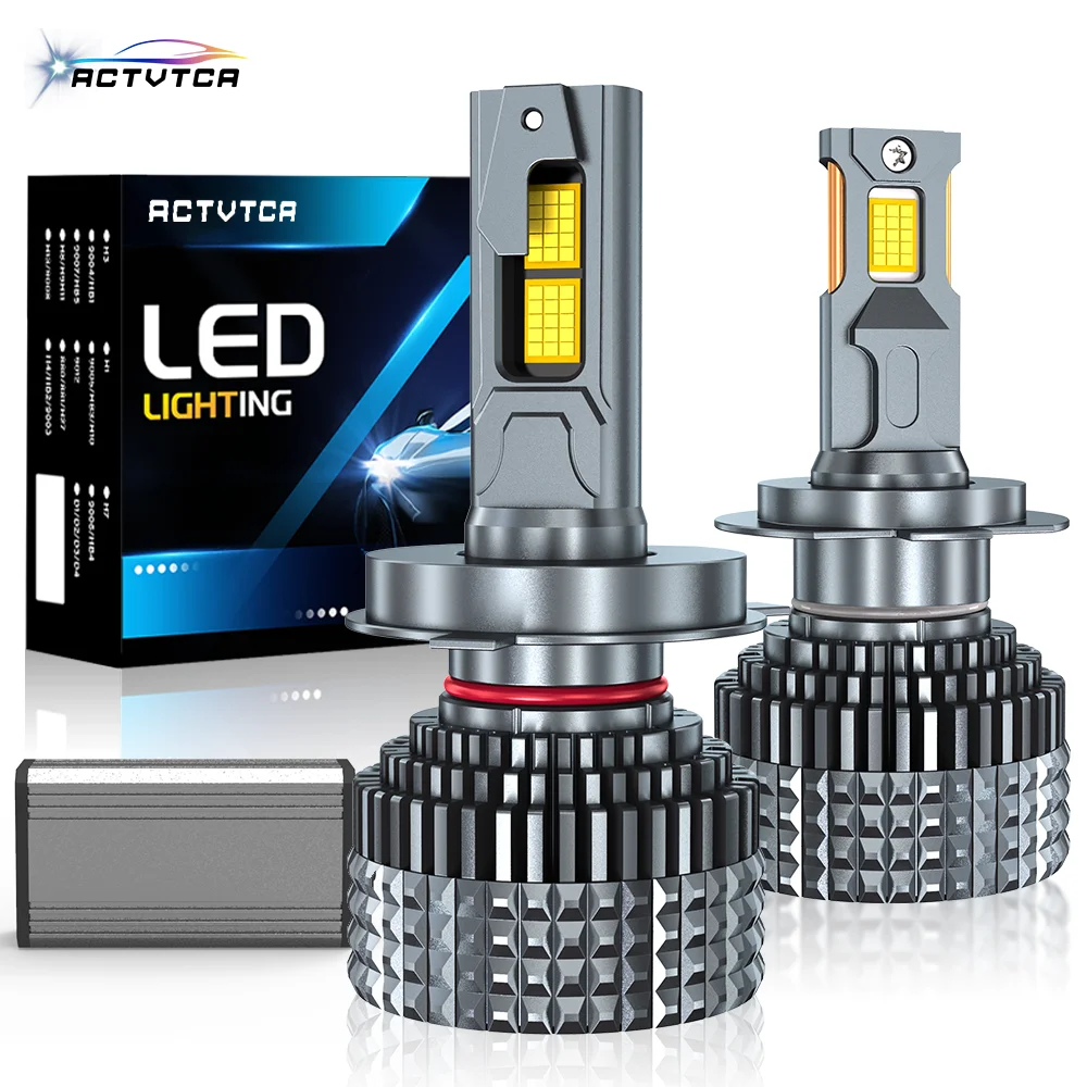 ACTVTCA 260W H7 H4 H11 LED 헤드라이트, 고출력 Canbus H1..
