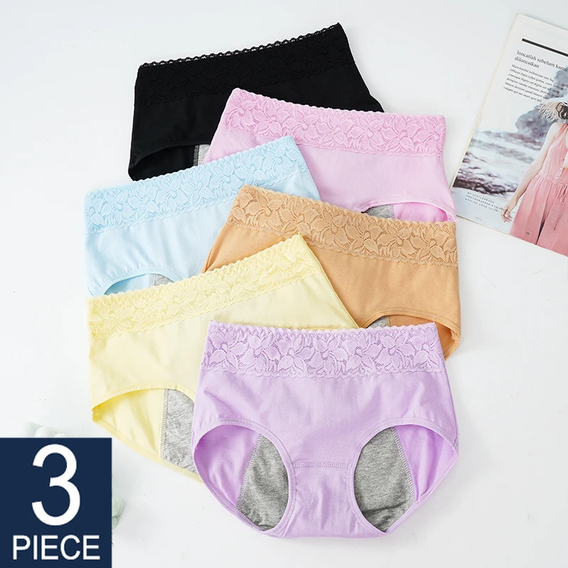 Panties For Menstruation Cotton Menstrual Panties Mid Waist Culotte