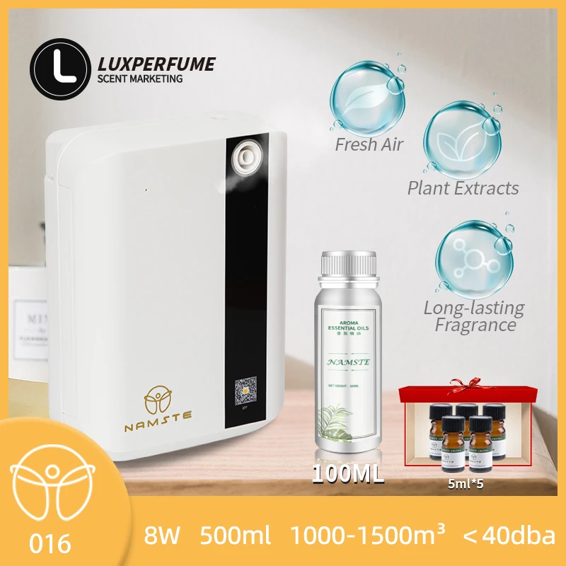 Namste 1500m³ Bluetooth Smart APP Aroma Diffuser Perfume Home Air Freshener Electric Aromatic Oasis 500ML Capacity Power 8W HVAC