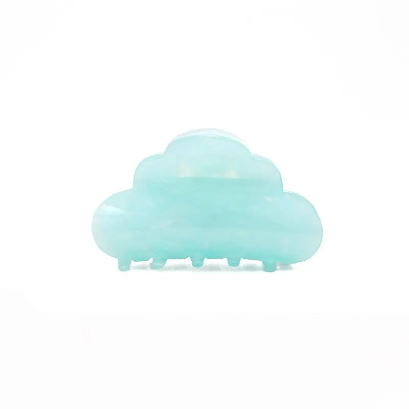 1pc bunte Textur Wolke Haars pange, japanische und koreanische Ins Acryl Griff Clip, Rückseite des Kopfes Scheibe Haar Hai Clip – Detail 9