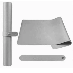 Foldable Waterproof Leather Nail Art Table Mat and Hand Rest Cushion (Grey 1pc)