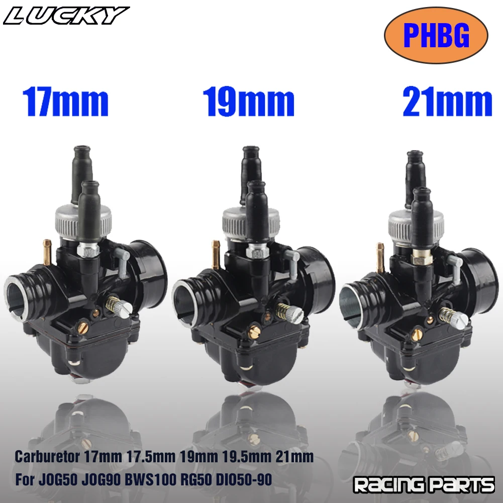 PHBG 17/19/21 Carburetor 17mm 17.5mm 19mm 19.5mm 21mm Racing Carburador Carb For JOG50 JOG90 BWS100 RG50 DIO50-90 motorcycle 12mm 15mm 17mm 19mm 21mm phbg carburador black racing carburetor carb 2 stroke for yamaha ktm puch zuma atv bws100