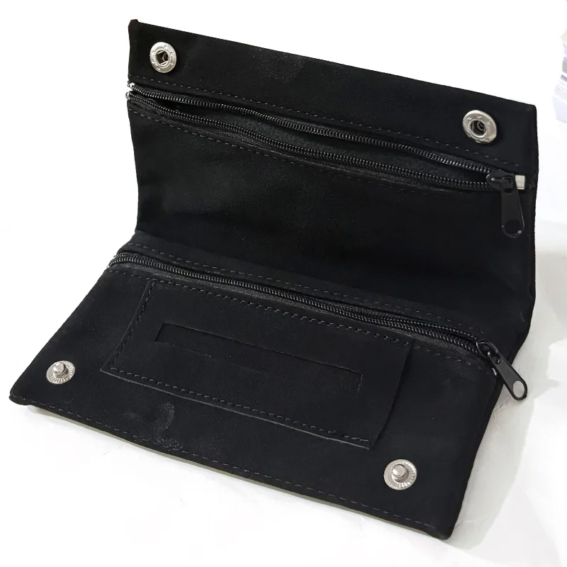 Borsa Porta Sigarette Pieghevole in Pelle PU, Custodia Arrotolabile, Portafoglio, Regalo da Uomo, Porta Sigarette Multifunzione - immagine 4