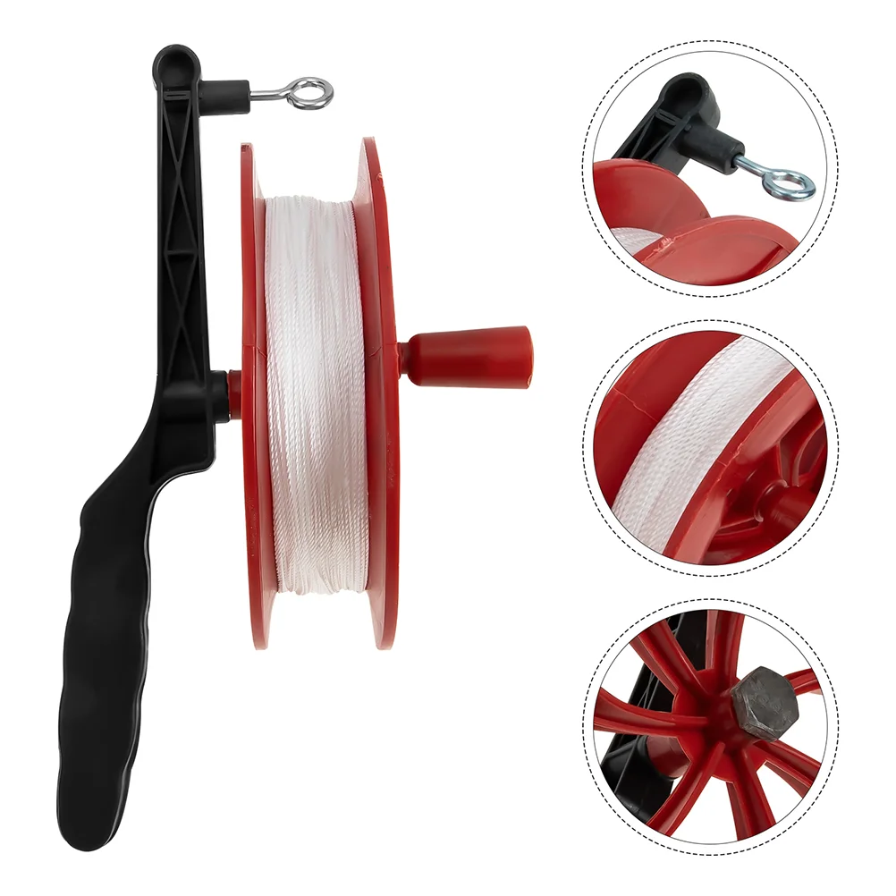 

2 Pcs Kite Wheel Line Reel Balloon Various Winder Pp for Kids Spool Accessories