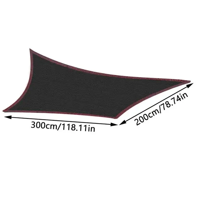 95 Uv Védelem Vízálló Szürke Négyzet Alakú Téglalap Vitorla Kültéri Kert - Image 6