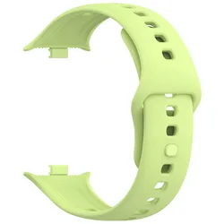 Enhanced Silicone Sport Wristband for Smartwatches - Fashionable Watch Strap with Buckle (Lime)