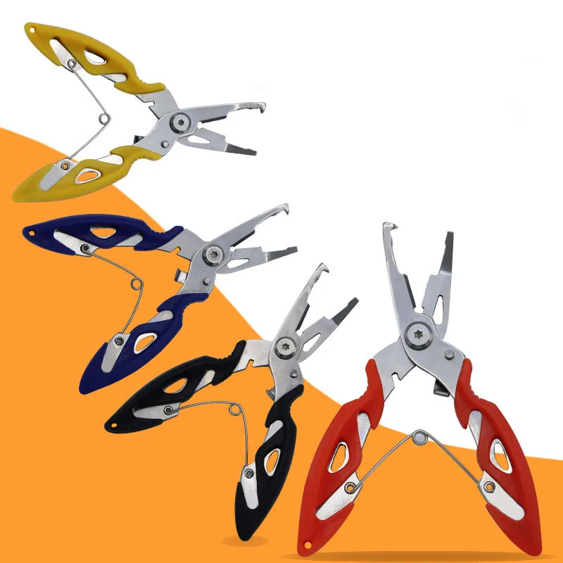 

1Pcs Stainless Steel Curved Mouth Fishing Pliers Luya Pliers Fishing Line Scissors Fishing Tools Hook Remover