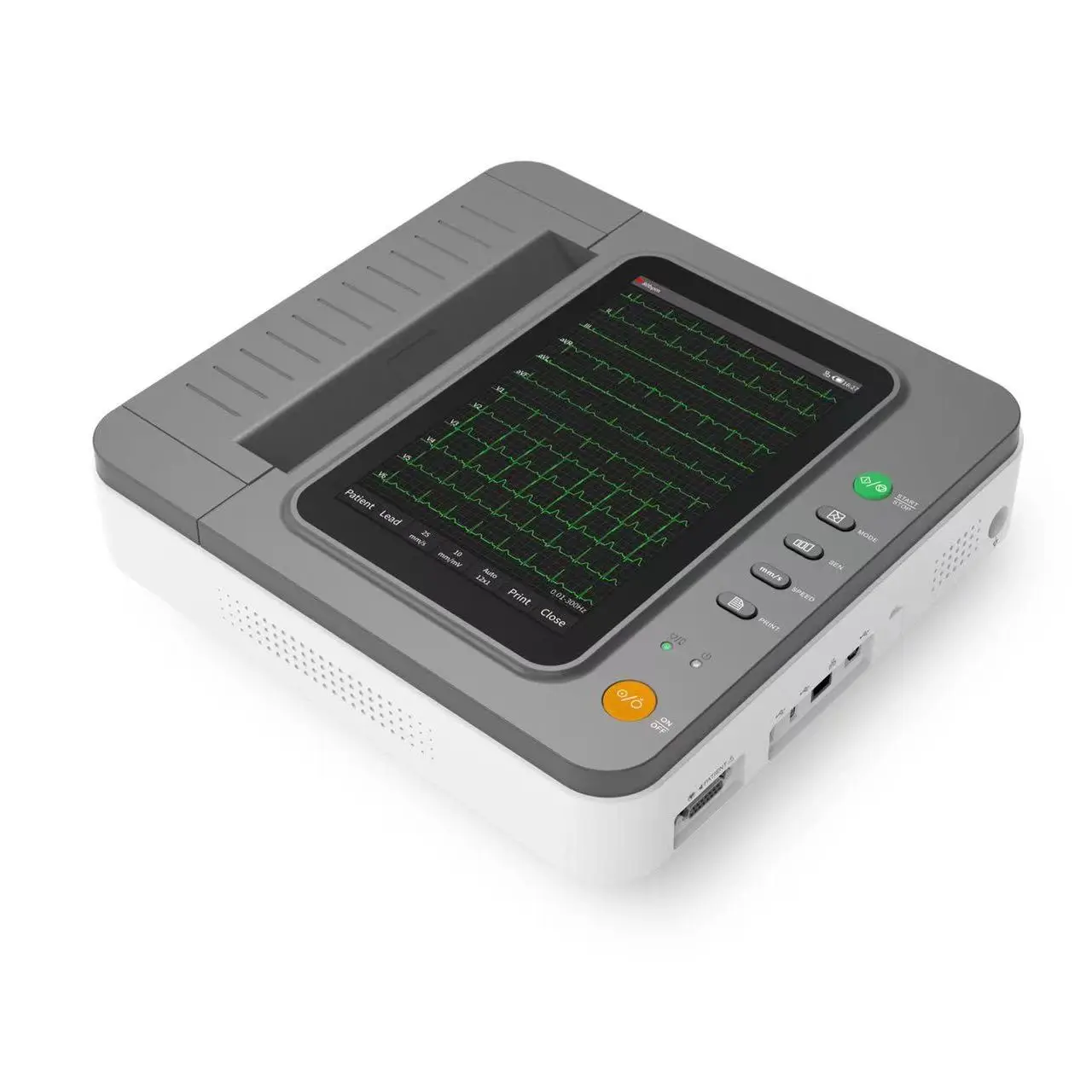 CONTEC E18M ECG Machine 18 Channel 18 lead Electrocardiograph 10.1” HD Touch LCD Display Portable ECG Cardiac Monitor Printing