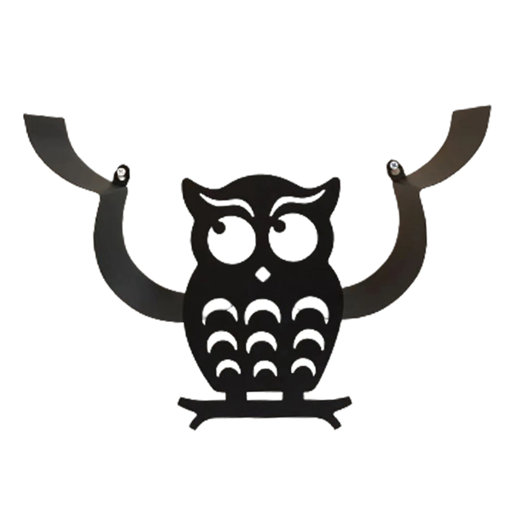 

Owl Decorative Toilet Paper Holder - Free-Standing Bathroom Tissue Storage Black Wall Mounted Roll Tissue Storage Shelf