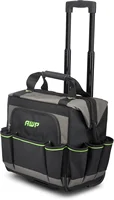 Rolling 14 Inch Tool Bag with Telescoping Rubber Handle and Heavy-Duty Wheel, Water-Resistant Construction 1