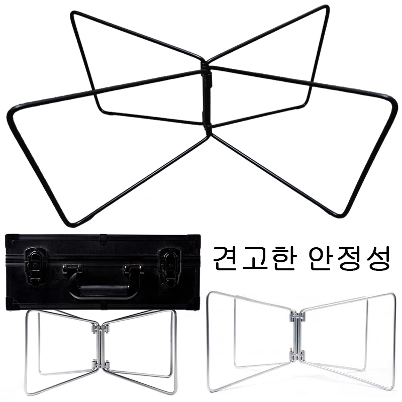Camping Box Folding Cooler Stand Camping Shelf Metal Stand Outdoor Accessories Portable Storage Box Fold Rack for Picnic쿨러스탠드