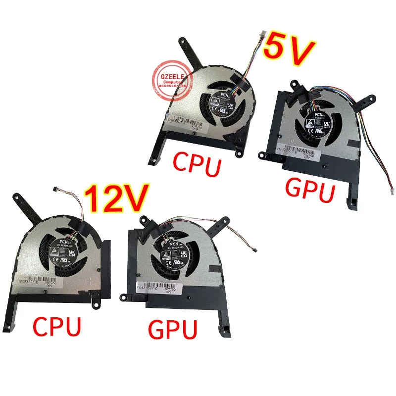 Nuova Ventola Di Raffreddamento Della Cpu Del Laptop Per Asus Tuf Gaming F15 Fx507Z Fa507R Zc Fx707Zr Fa707