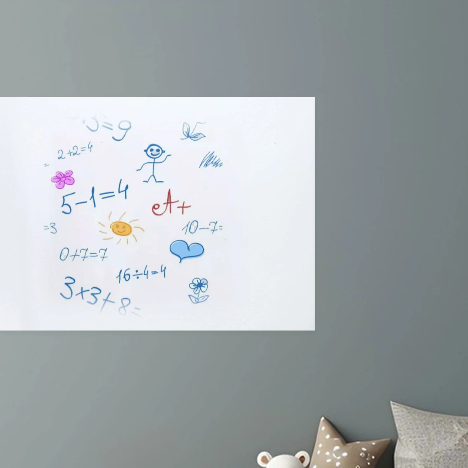 

Sticker Dry Erase Sheet Erasable Writing Whiteboard Message Board Office Supplies Writing Student