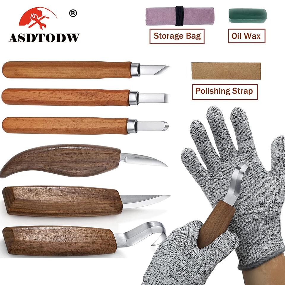 Wood Carving Kit 15PCS Wood Carving Tools Hand Carving Knife Set File Spoon  Carving Kit for Beginners Whittling Woodworking DIY - AliExpress