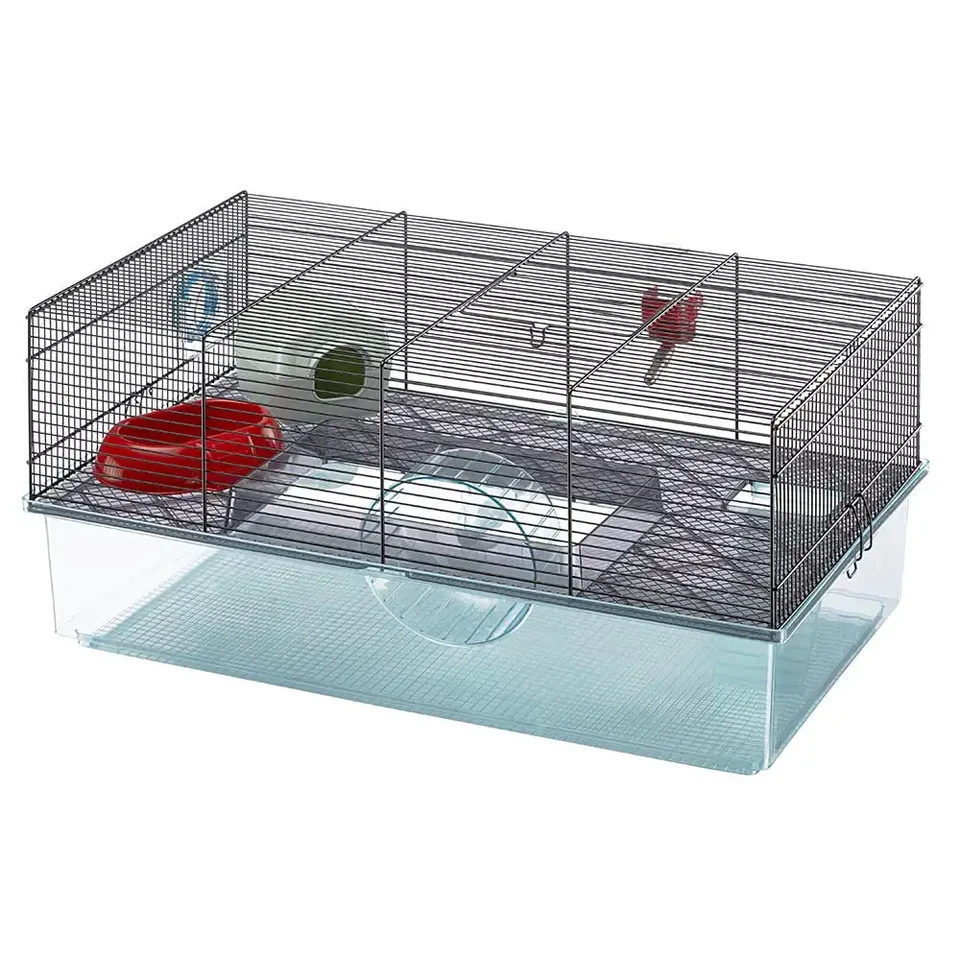 Large Two Story Hamster Cage with Food Bowl