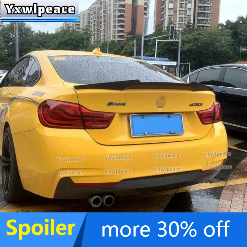 

M4 Style ABS Glossy Black/Carbon Fiber Look Rear Trunk Lip Spoiler For BMW F36 4 Door 2014 2015 2016 2017 2018 2019