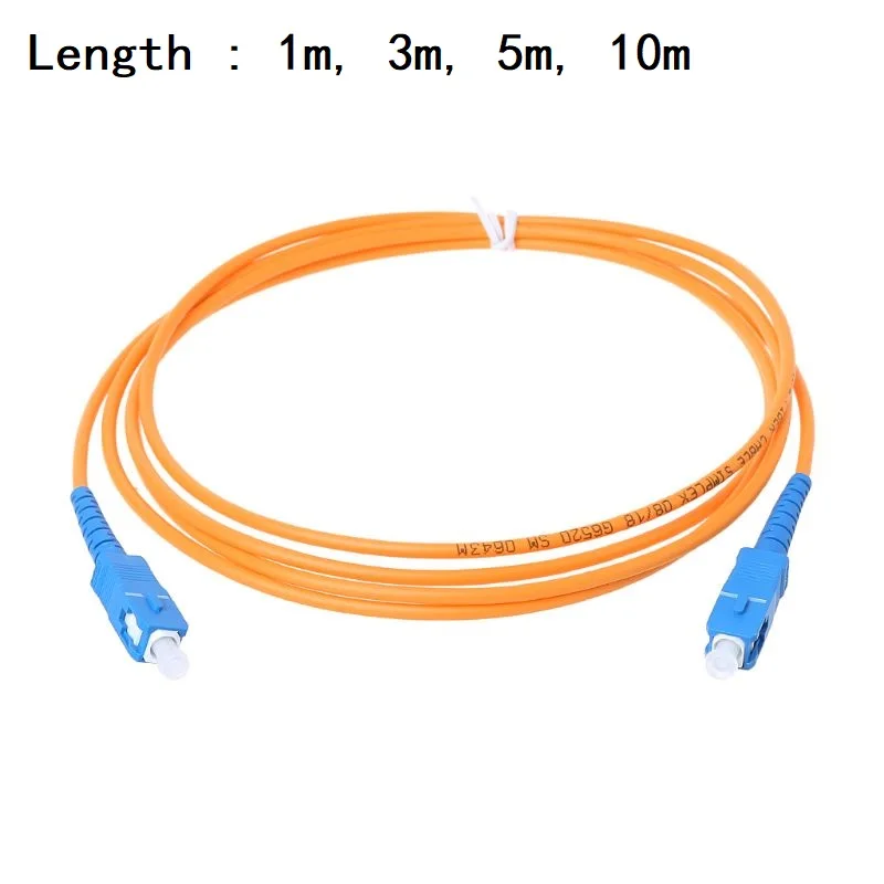 UPC-SC UPC-SM 3mm Fiber Optic Cable Single Extension Patch Cord