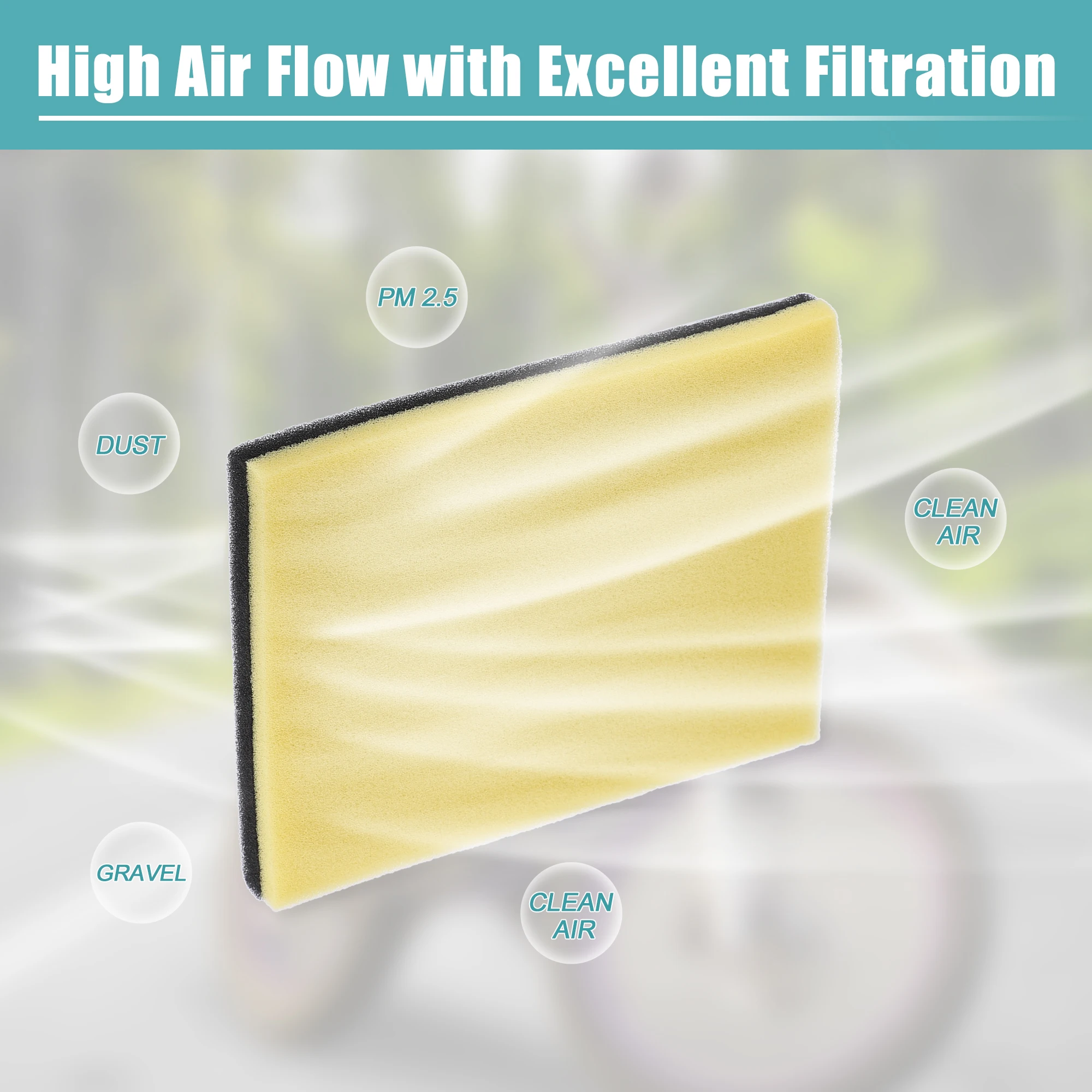 X Autohaux Car Engine Air Intake Filter Element Parts 1KH144510000 for Yamaha XT225 1986-2007 Automotive Replacement Accessories