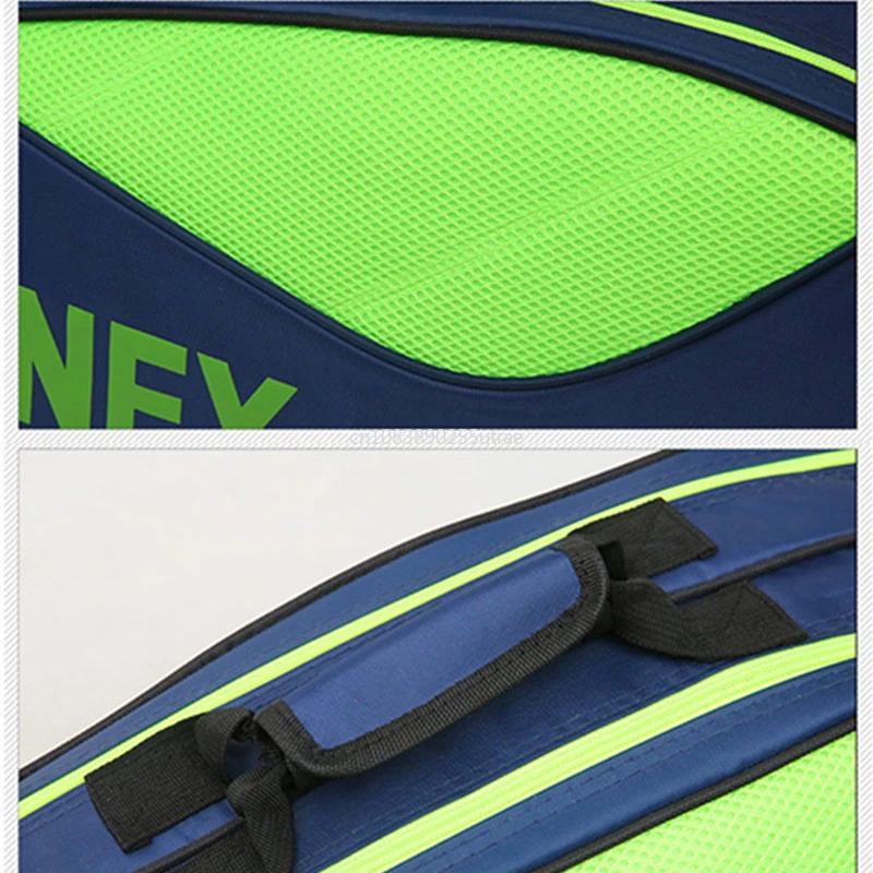 YONEX Genuine Light Weight Yonex Badminton Racket Bag For 3 Rackets With Shoe Compartment For Women Men