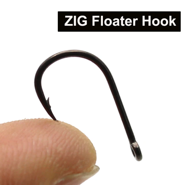 Zig Floater Hook PTFE Coated Carp Hook Size 2 4 6 8 Zig Foam