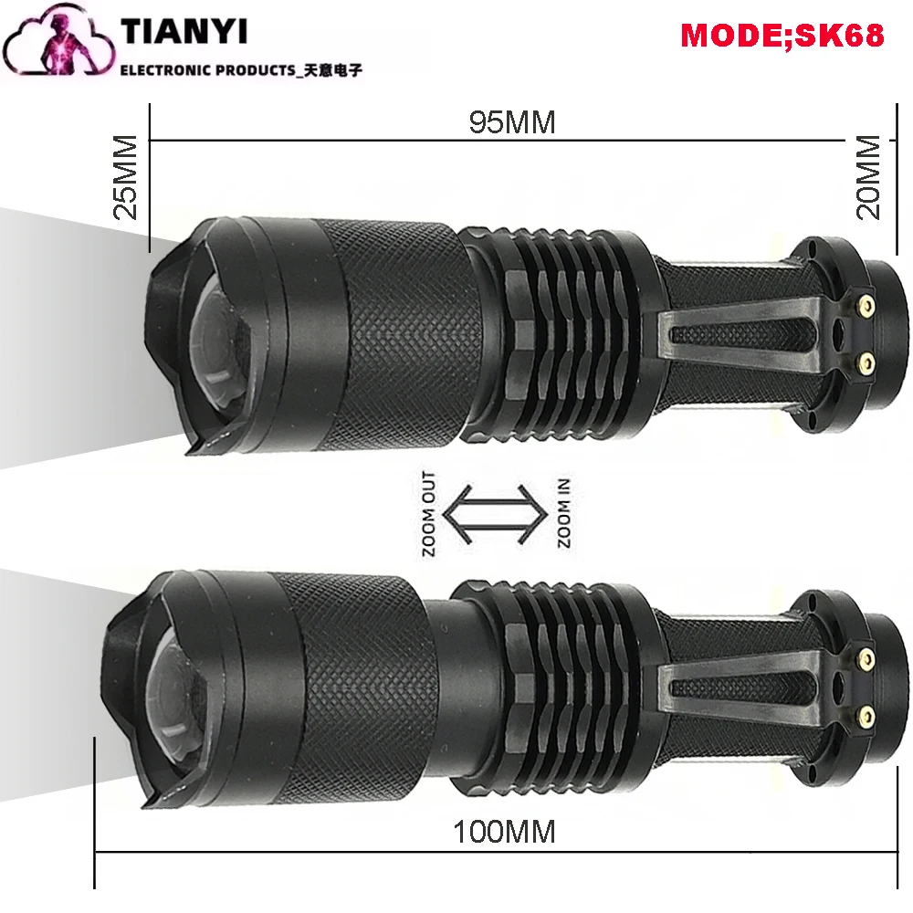 Infrared Night Vision Torch Zoomable Led Ir Illuminator Flashlight_voghion.com
