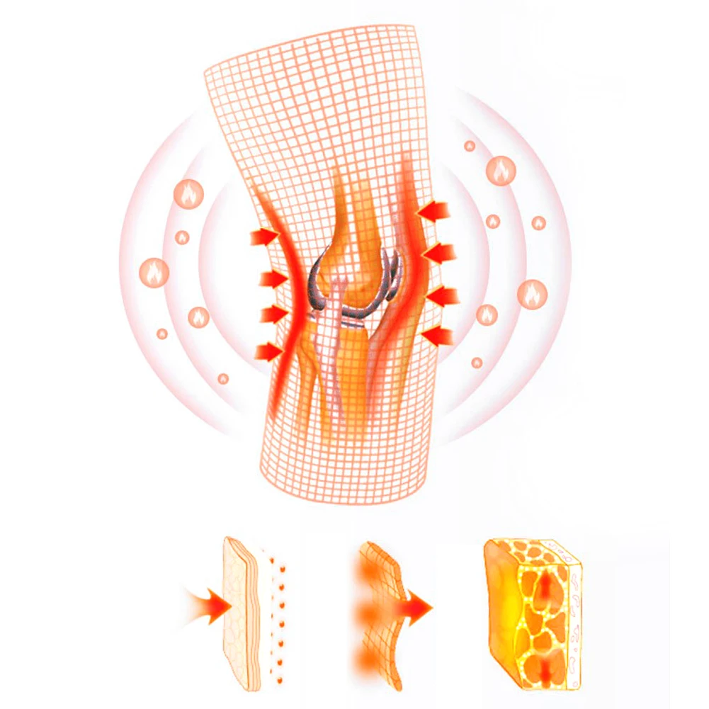 Dot Matrix Tourmaline Self Heating Support Knee Brace 1 Pair Knee Pads Warm for Arthritis Joint Pain Relief And Injury Recovery knee support knee brace