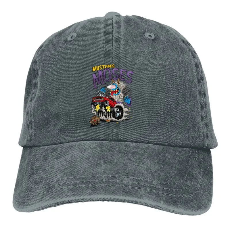 

Summer Cap Sun Visor Mustang Moses Hip Hop Caps Tales of the Rat Fink Cartoon Film Cowboy Hat Peaked Hats