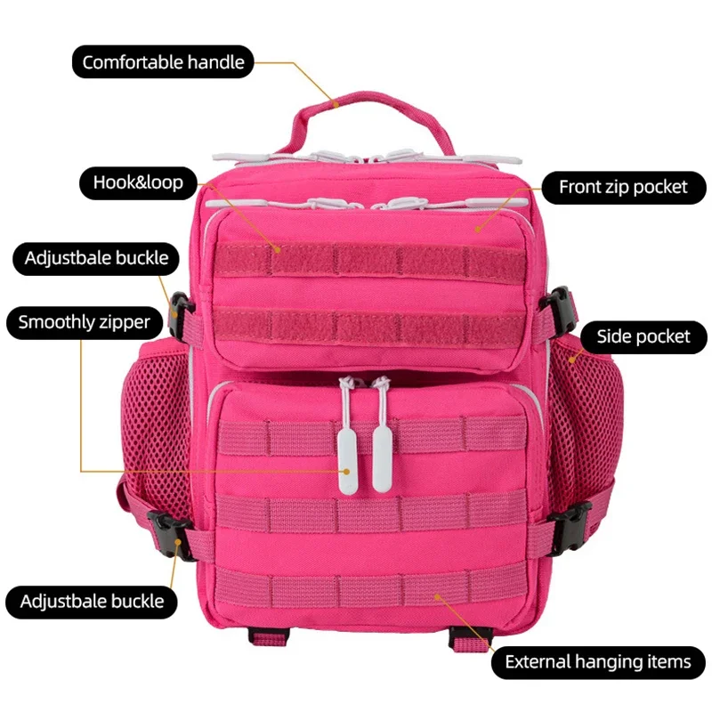 9L Mini Outdoor Sport Hunting Backpack Camping Gym Backpack Molle Climbing Daypack Bag for Men Women Cycling Hiking Bagpack 3