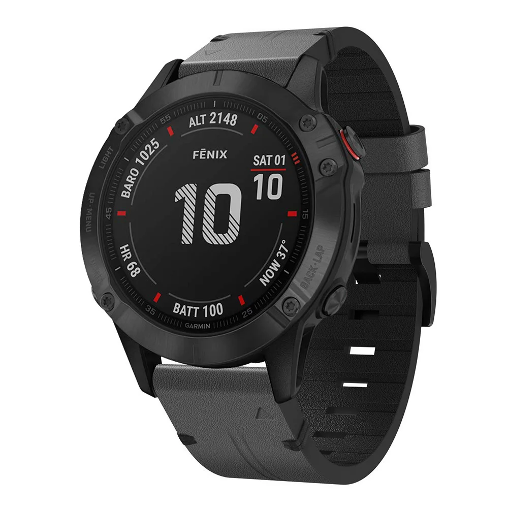 Premium Leather Watchband with 26mm QuickFit Strap - Elegant and Durable Design