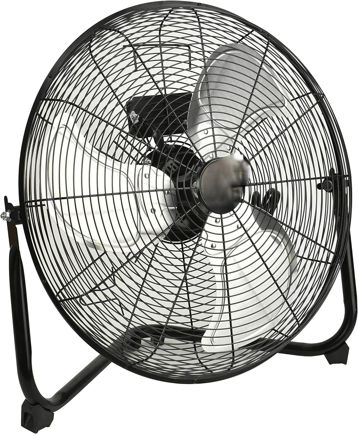 

AFAN10 20'' High Velocity Floor Fan, 6000 CFM Heavy Duty Metal Floor Fans,3 Speed Settings, Black