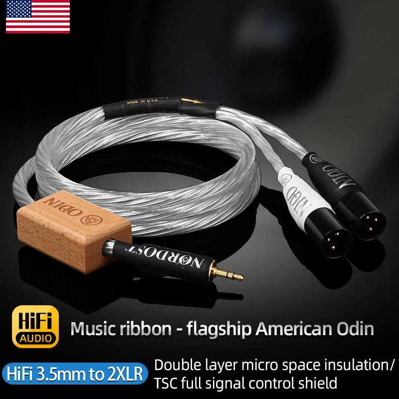 ODIN-Hifi  ̺ ̴  3.5mm 2 XLR 3  PC   MP3 ͽ ܼ,  XLR 3.5 ̺