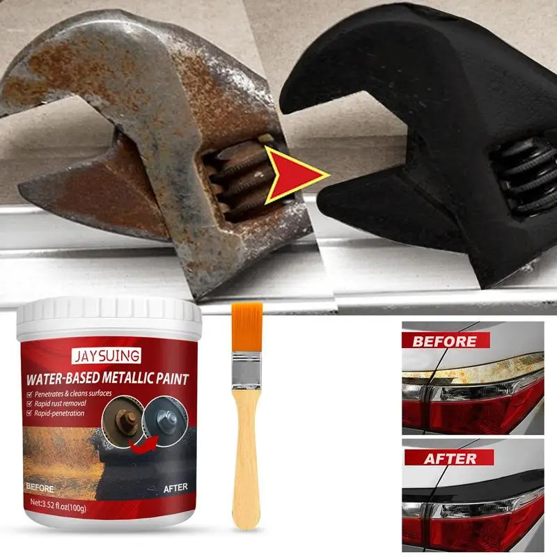 Rust Remover Multi-Functional Car Metallic Paint Cleaning Supplies For Door Handles Exhaust Pipe Wheels Fronts Lights Faucets