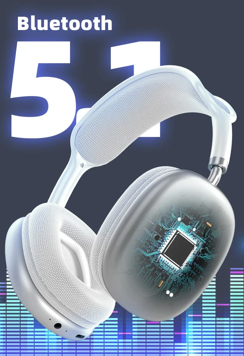 Kabelloses Bluetooth-Gaming-Over-Ear-Headset-Mikrofon