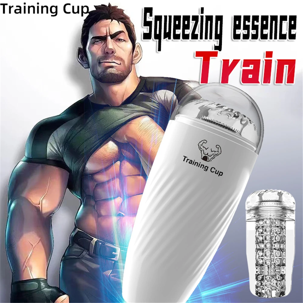 Male Masturbation Cup Soft Silicone Pocket Pussy Endurance Exercise Transport Male Masturbator Adult Sex Toys for Men Couple