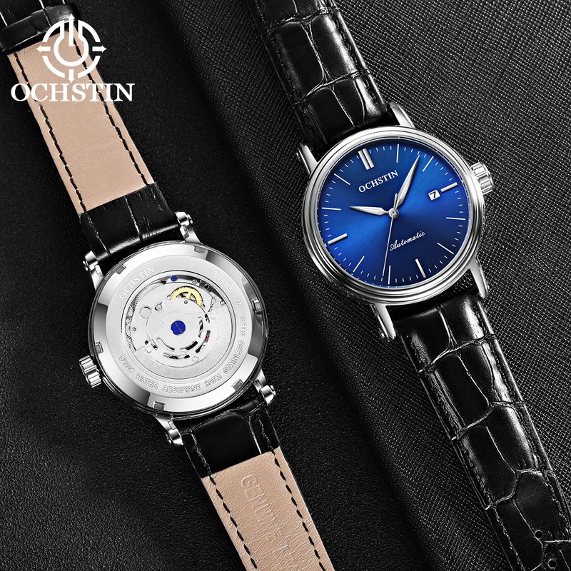 OCHSTIN 2024 hot models creative nylon series simple hundred style men's mechanical watches automatic mechanical movement watche