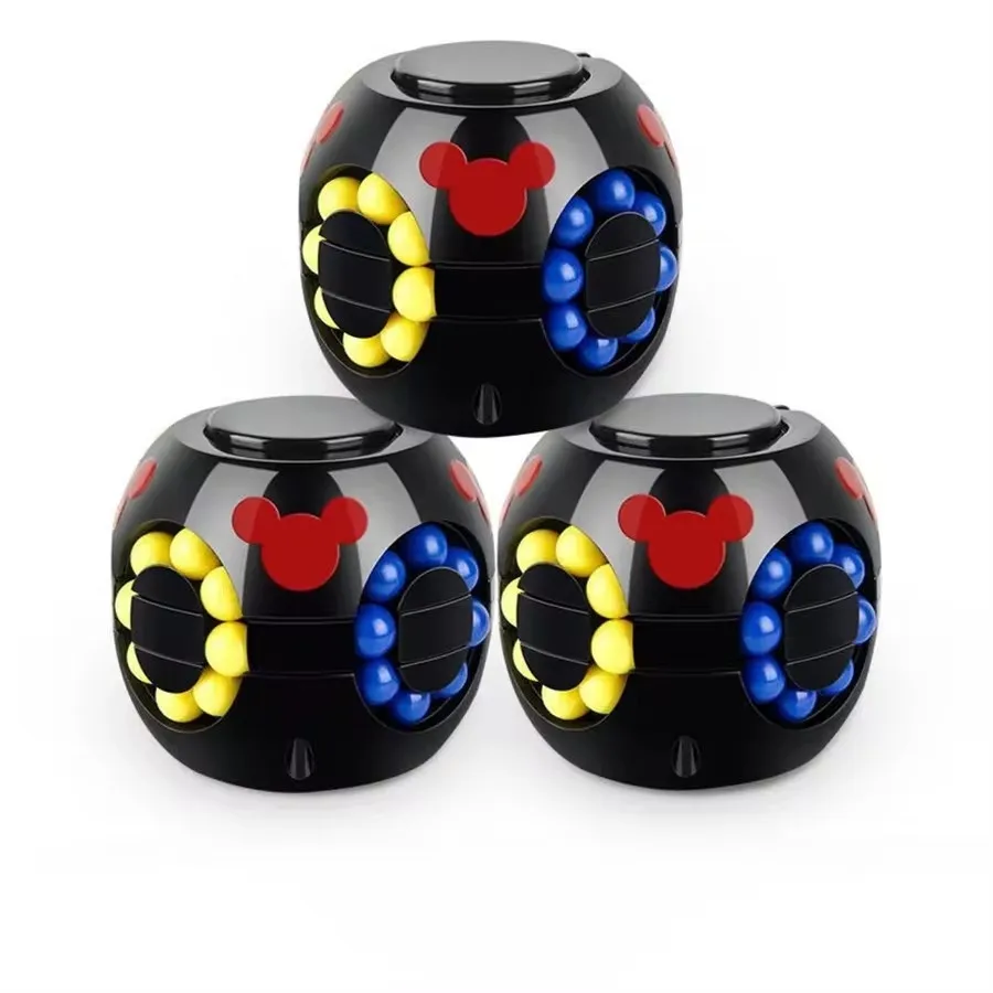 Magic Bean Puzzle Cube Spinner Rotate Slide Gyro Fidget Toy 3D Ball Anti Stress Educational IQ Game for Boy Girl Kid Adult Child