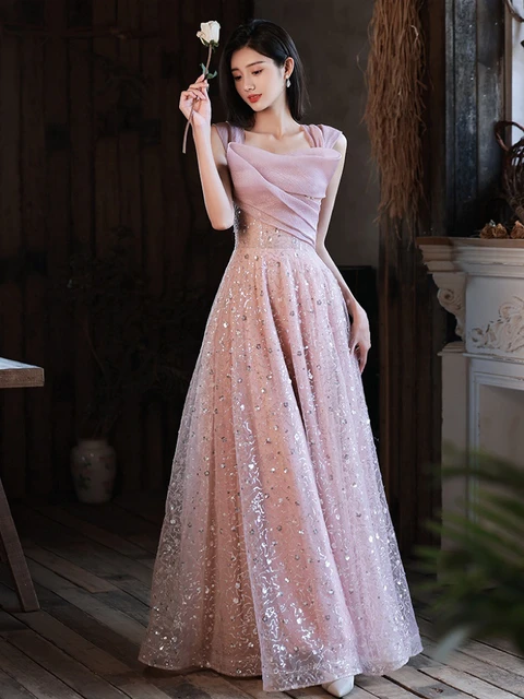 Charming Pink Party Wear Gowns For Daughter – Suvidha Fashion