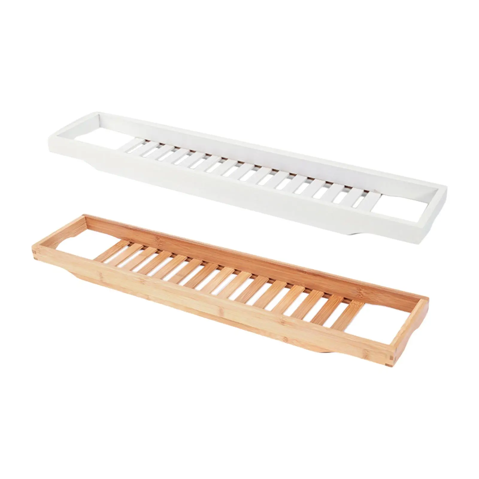 Luxury Bamboo Bathtub Caddy Tray Bath Book Holder Bathtub Stand Holder Storage Bathroom Gadgets Bath Tray 70cm/27.56inch