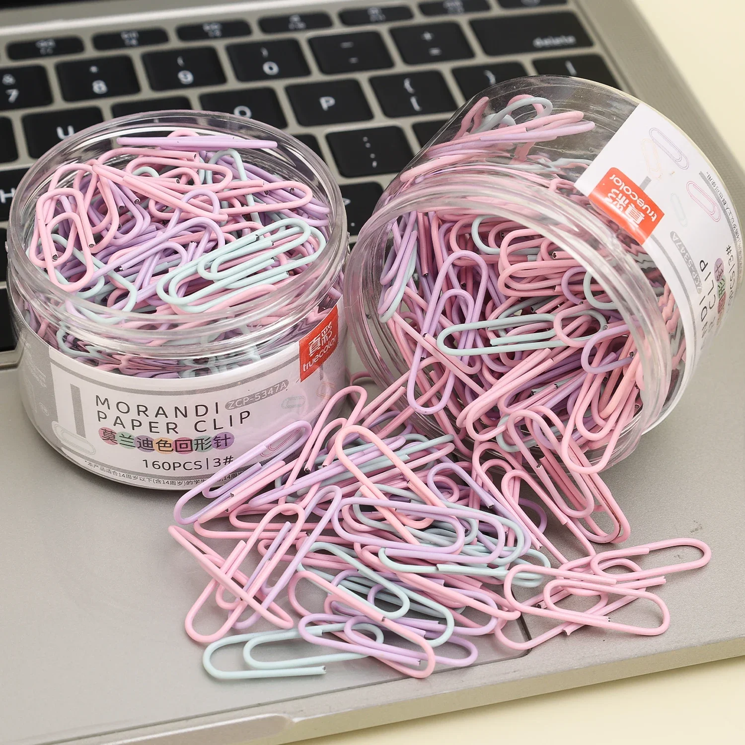 Colorful Metal Paper Clips Set 5 Colorful Metal Paper Clips Set 5