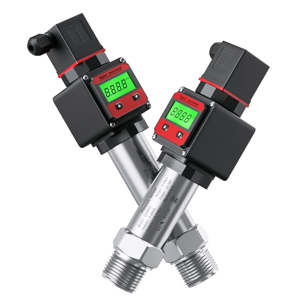 Digital Pressure Transmitter 4-20mA 0-10V M20*1.5 Pressure Transducer Sensor 0-60Mpa RS485 Transducer Transmitter pressure sensor