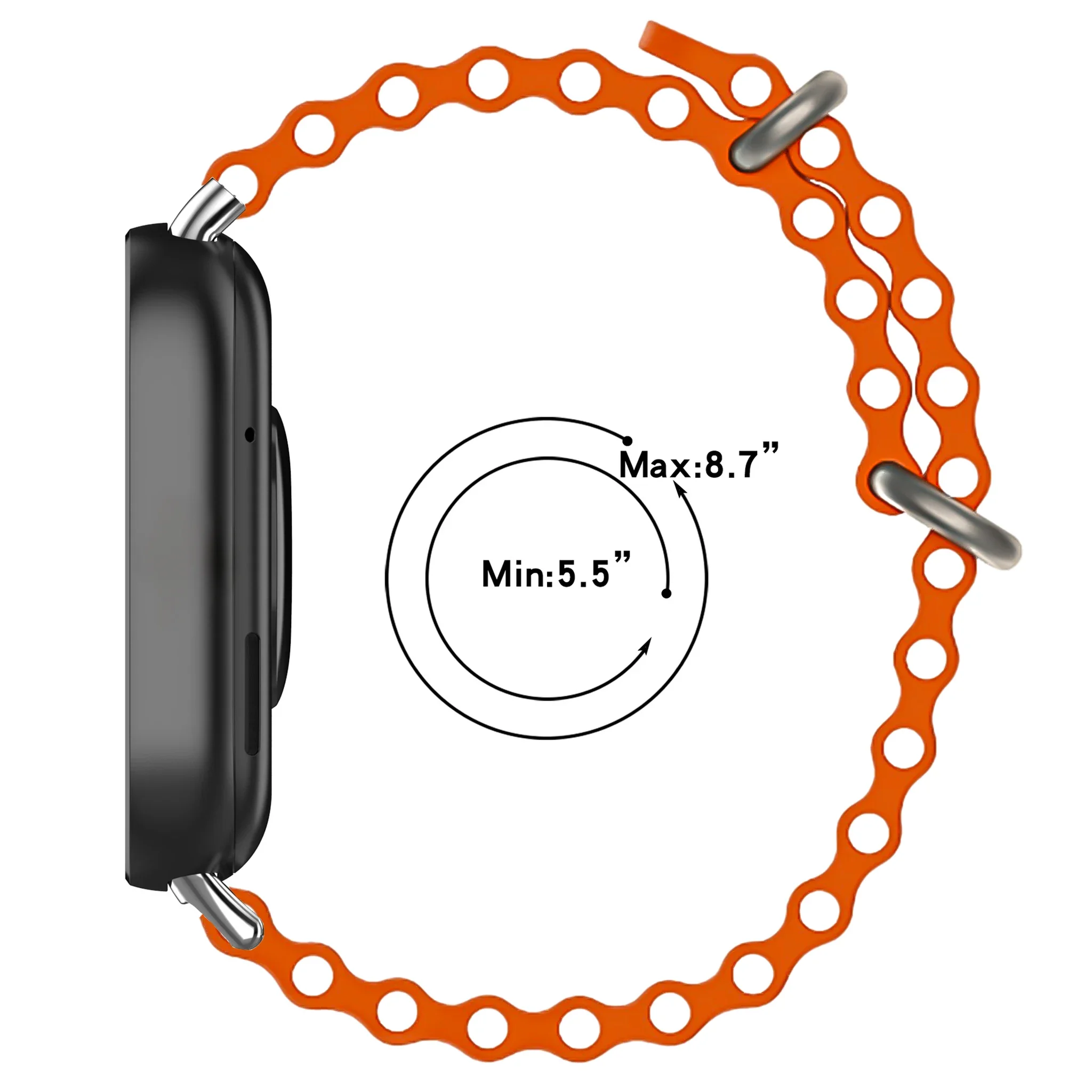 Ocean Silicone Sports Strap Bracelet for Smartwatch Wristbands