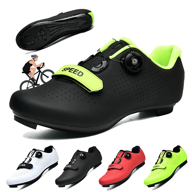 Mountain Bike Shoe Men Mtb Cycling Shoe Flat Cleats Self Locking Shoes