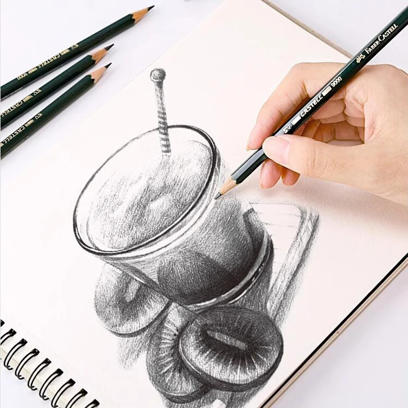 Faver-Castellスケッチ描画鉛筆セット、グラファイト鉛筆、芸術的な
