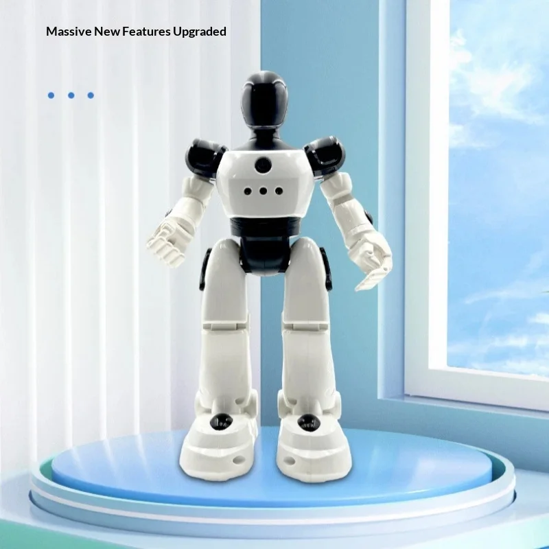 TechToy 원격 제어 로봇 영어 버전 프로그래밍 가능한 제스처 제어 USB 충전식 스턴트 공연 댄스 취미 장난감