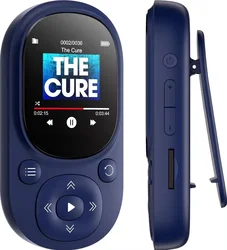 Compact 32GB MP3 Player with FM Radio and Pedometer - 32 GB (Blue)